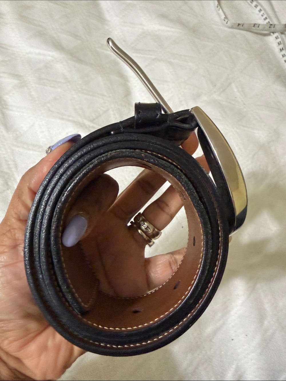 Gucci Black Leather Belt with Polished Silver Buckle ( final sale) - Picture 5 of 5